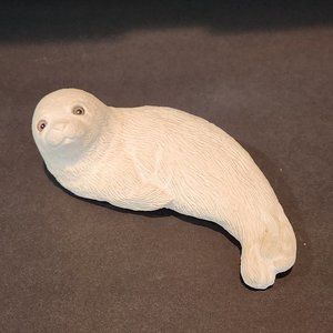 Vintage Sandcast Harp Seal Figure